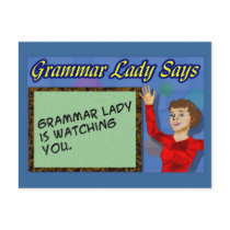 Grammar Lady Postcards