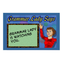 Grammar Lady Posters
