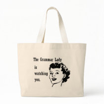 Grammar Lady Watching Bags