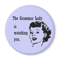 Grammar Lady Watching Magnets