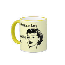 Grammar Lady Watching Mugs