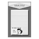 Grammar Lady You're Your Lined Stationery