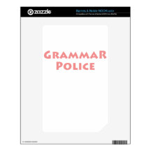 Grammar Police! Decals For NOOK Color