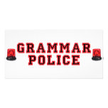 Grammar Police Personalized Photo Card