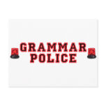 Grammar Police Postcard
