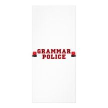 Grammar Police Rack Card Template