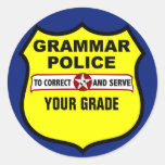Grammar Police Teacher Grading Stickers