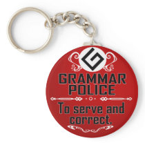 Grammar Policeman Key Chains