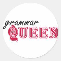 Grammar Queen Stickers