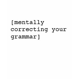 grammar snob shirt