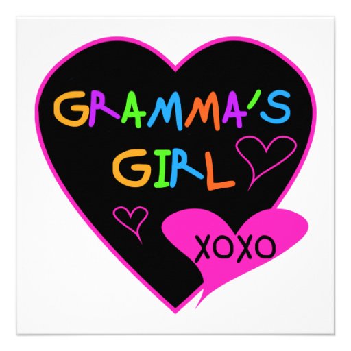 Gramma's Girl Tshirts, Mugs, Buttons, Cases, Hats Custom Announcements