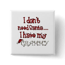 Grammy For Christmas Pin
