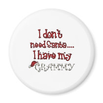 Grammy For Christmas Refrigerator Magnets