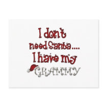 Grammy For Christmas Postcards