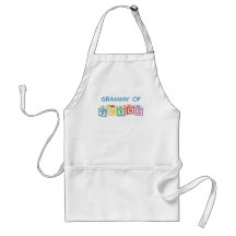  Grammy of Twins Blocks Aprons