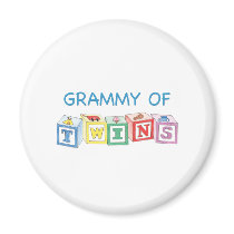 Grammy of Twins Blocks magnets by Scrappintwins Grammy of Twins Blocks magnets