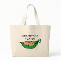  Grammy of Twins Pod Canvas Bags