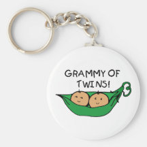  Grammy of Twins Pod Key Chains