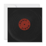 gramophone record personalized invitations