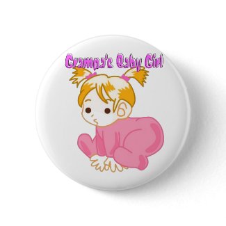 Grampa's Baby Girl Button button