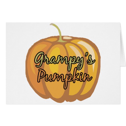 Grampy's Pumpkin Greeting Cards
