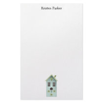 Gram's Garden · Blue Birdhouse Customized Stationery