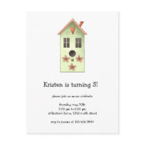 Gram's Garden · Green Birdhouse Post Cards
