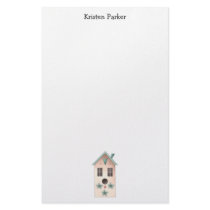 Gram's Garden · Pink Birdhouse Stationery Paper