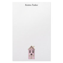 Gram's Garden · Purple Birdhouse Custom Stationery