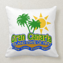 Gran Canaria Island State of Mind pillow