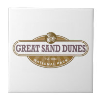 Gran parque nacional de las dunas de arena azulejos