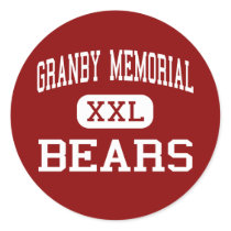 Granby Memorial - Bears - Middle - Granby stickers