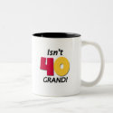 Grand 40th Birthday mugs