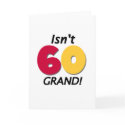 Grand 60th Birthday cards by birthdayTshirts Grand 60th Birthday cards