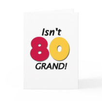 Grand 80th Birthday cards by birthdayTshirts Grand 80th Birthday cards