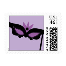 Grand Ball Purple Postage Stamps