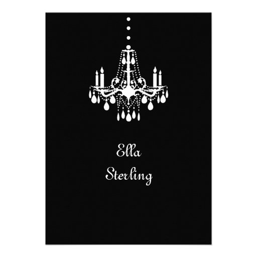 Grand Ballroom Birthday Invitation (white)