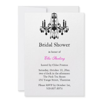 Grand Ballroom Bridal Shower Invitation (white) zazzle_invitation