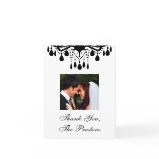 Grand Ballroom Photo Thank You Card (white) zazzle_card