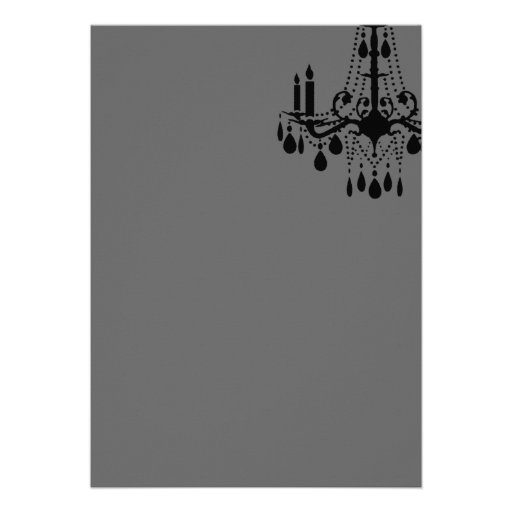 Grand Ballroom Rehearsal Dinner Invitation (gray)
