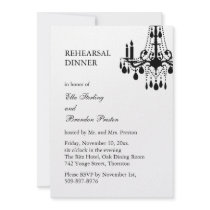Grand Ballroom Rehearsal Dinner Invitation (white)