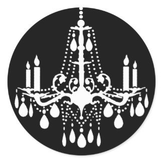 Grand Ballroom Sticker (black) zazzle_sticker