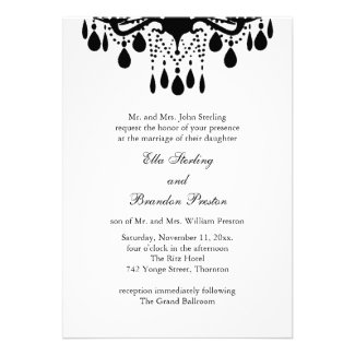 Grand Ballroom Wedding Invitation 1 (white)