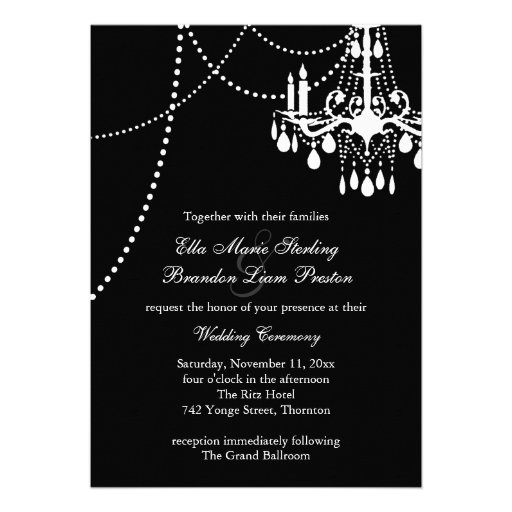 Grand Ballroom Wedding Invitation 3 Personalized Invitation