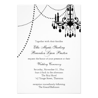 Grand Ballroom Wedding Invitation 3 (white)
