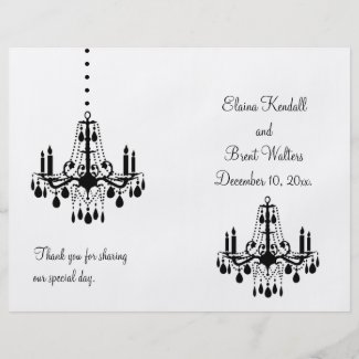 Grand Ballroom Wedding Program
