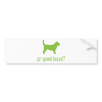 Grand Basset Griffon Vendeen bumper stickers by Pawdboy Grand Basset Griffon Vendeen bumper stickers
