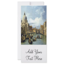 'Grand Canal and the Church of the Salute' Custom Rack Cards