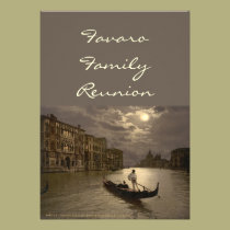 Grand Canal by Moonlight II, Venice, Italy invitations