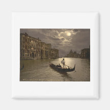Grand Canal by Moonlight II, Venice, Italy Refrigerator Magnet